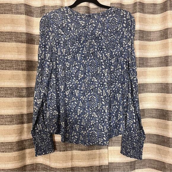 Lucky Brand Blue Top Size Small - Picture 2 of 6